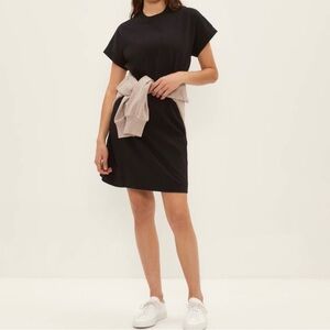 Frank and Oak Black Tee Dress